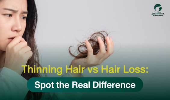 How Hair Thinning Differs From Actual Hair Loss